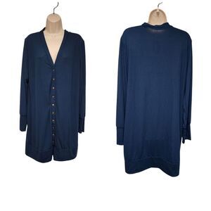 Halife Womens Long Sleeve Knit Cardigan Sweater With Snap Buttons Size 2XL